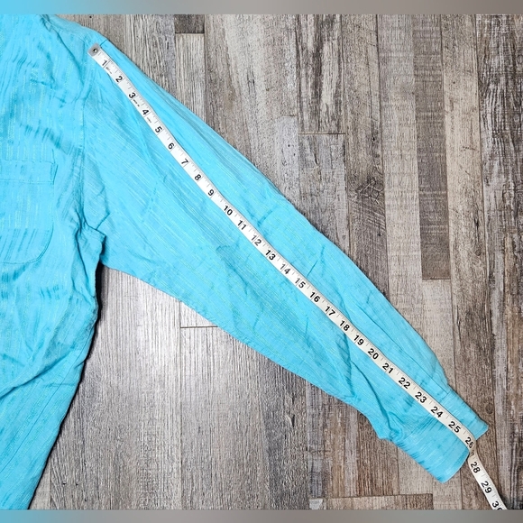 💜Caribbean Womens Shiert Size L Color Teal⚘️ - Picture 5 of 6